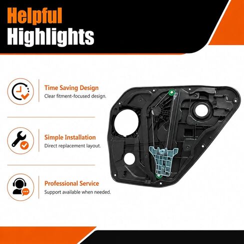 83471-C1000 Rear Left Power Window Regulator Fit for Hyundai Sonata 1.6L 2.0L 2.4L 2014 2015 2016 2017 2018 2019, 83471-C2000 in Kuwait