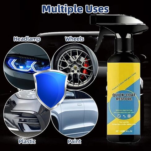 2PCS Car Nano Quick Coat Restore Spray, Advanced Nano Auto Coating Agent, Quick-Acting Dust Proof Coating for Car Paint in Saudi Arabia