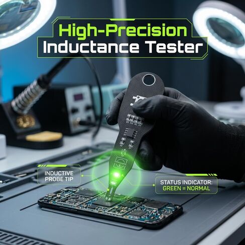 Portable Mini Inductor Tester, Type-C Powered High Precision Mainboard Coil Testing Tool, Type-C Inductance Tester Motherboard Coil Tester Electronic Circuit Board Inductor Detector (Black-1PC) in Saudi Arabia