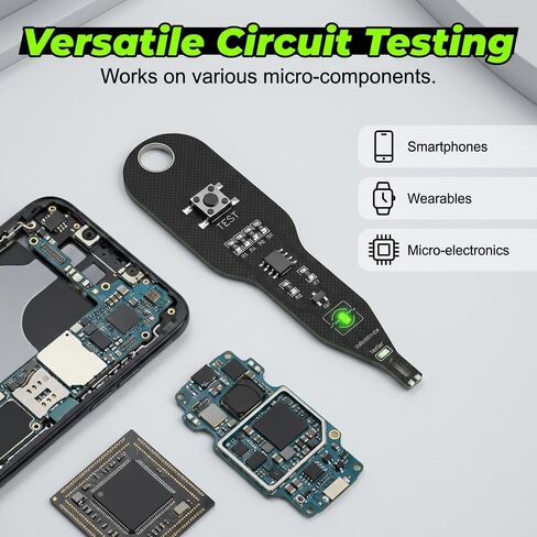 Portable Mini Inductor Tester, Type-C Powered High Precision Mainboard Coil Testing Tool, Type-C Inductance Tester Motherboard Coil Tester Electronic Circuit Board Inductor Detector (Black-1PC) in Saudi Arabia