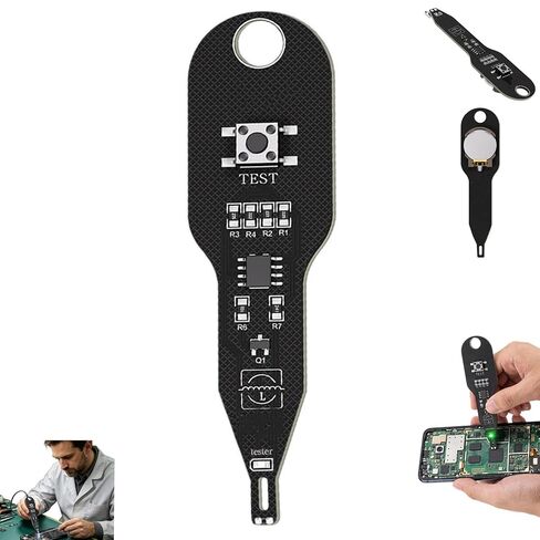 Portable Mini Inductor Tester, Type-C Powered High Precision Mainboard Coil Testing Tool, Type-C Inductance Tester Motherboard Coil Tester Electronic Circuit Board Inductor Detector (Black-1PC) in Saudi Arabia