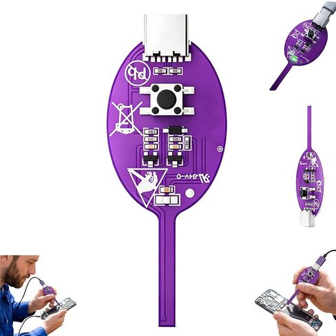 Portable Mini Inductor Tester, Type-C Powered High Precision Mainboard Coil Testing Tool, Type-C Inductance Tester Motherboard Coil Tester Electronic Circuit Board Inductor Detector (Black-1PC) in Saudi Arabia