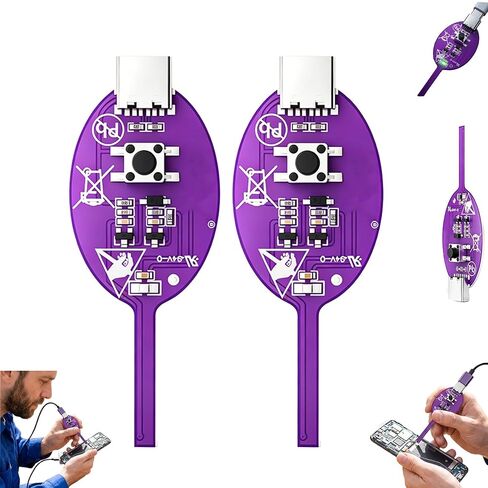 Portable Mini Inductor Tester, Type-C Powered High Precision Mainboard Coil Testing Tool, Type-C Inductance Tester Motherboard Coil Tester Electronic Circuit Board Inductor Detector (Black-1PC) in Saudi Arabia