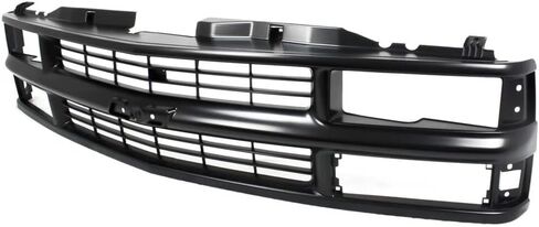 Front Black Grille & Clear Headlight Assembly with Bumper Lamps Compatible with 1994–1998 Chevrolet Silverado C/K 1500 2500 3500, Blazer, Tahoe SUV, Replace GM1200239, 15981092 in Saudi Arabia