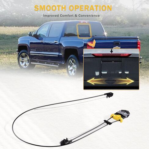 مجموعة منظم النافذة المنزلقة الخلفية بدون محرك متوافق مع 2007-2014 Chevy Silverado 1500 2500 HD 3500 HD، 2007-2014 GMC Sierra 1500 2500 HD 3500HD، استبدال 25980205 in Kuwait