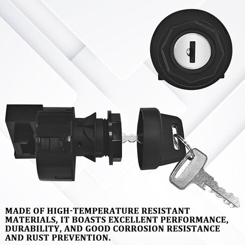 Ignition Key Switch 3 Position 6 Pin with Key, Replacement for Polaris Ranger RZR Sportsman Scrambler General ATV UTV, Replaces 4012165 4011002 4010390 4012166 4011142 in Saudi Arabia