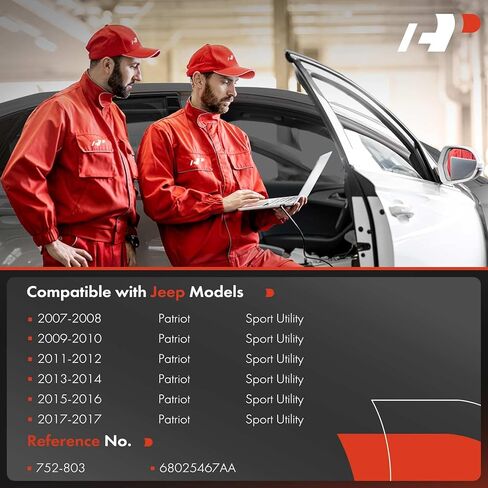 A-Premium Manual Window Regulator Front Driver Side Compatible with Jeep Patriot 2008-2017 Sport Utility, Replace# 68025467AA in Kuwait