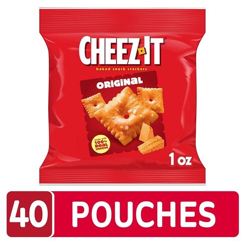 Cheez-It Cheese Crackers, Baked Snack Crackers, Lunch Snacks, Original (40 Packs) in Kuwait