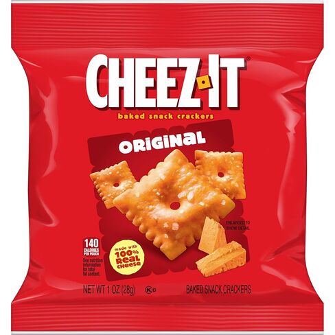 Cheez-It Cheese Crackers, Baked Snack Crackers, Lunch Snacks, Original (40 Packs) in Kuwait