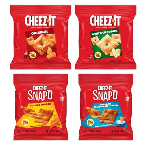 Cheez-It Cheese Crackers, Baked Snack Crackers, Lunch Snacks, Variety Pack (42 Packs) in Kuwait
