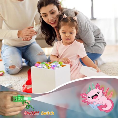 36Pcs Axolotl Themed LED Finger Lights Axolotl Party Favors Glow in the Dark Light Up Finger Lights Cartoon Animals Themed Toys Bulk for Axolotls Party Favors Birthday Gift in Saudi Arabia