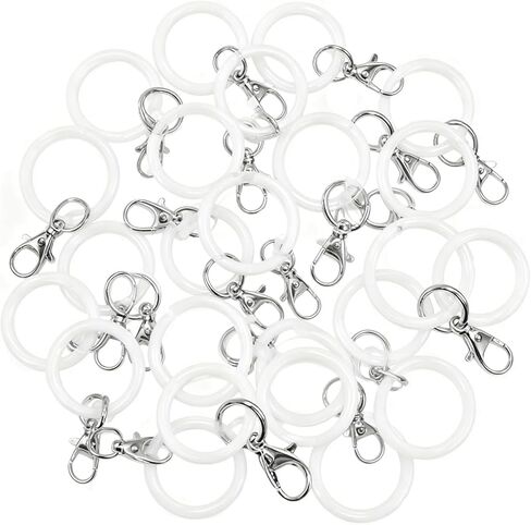 30 piece Set of Silicone Anti Loss Ring with Lobster Buckle, Stretchable Identification Ring for Umbrella Handle, Freely Matching Hanging Accessories to Prevent Confusion in Saudi Arabia
