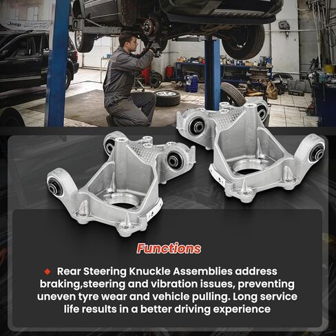 Rear Suspension Knuckle Spindle Left Right Compatible with Jeep Cherokee 2014-2018 2.4L L4/3.2L V6 Latitude/Limited/Sport/Overland,Suspension steering knuckle Replace 5090072AE 5090073AE in Saudi Arabia