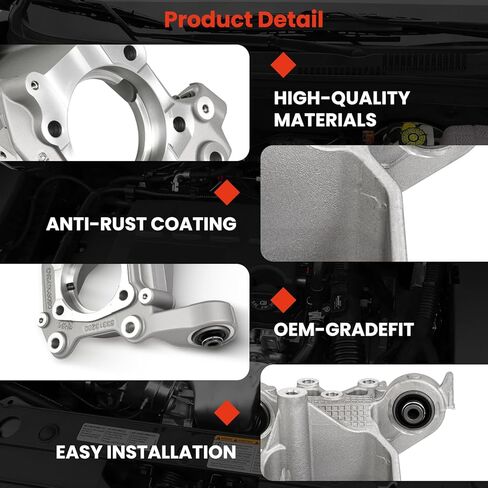 Rear Suspension Knuckle Spindle Left Right Compatible with Jeep Cherokee 2014-2018 2.4L L4/3.2L V6 Latitude/Limited/Sport/Overland,Suspension steering knuckle Replace 5090072AE 5090073AE in Saudi Arabia