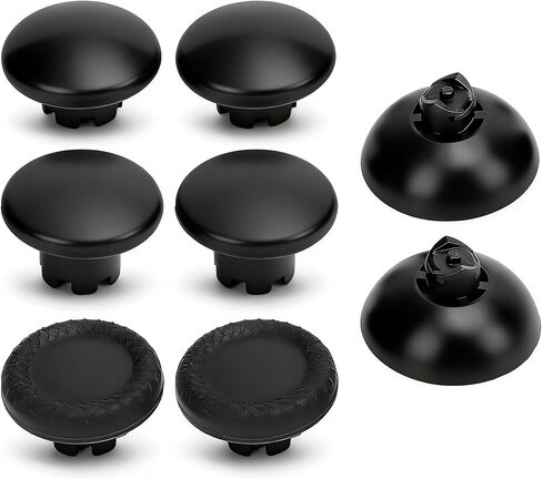 Thumbstick Caps Replacement Kit for Edge, for Pro Elite, for PS4, for Switch Pro, for Xboxseries, Thumb Stick Cap, Thumb Stick Grips Accessories (Black) in Saudi Arabia