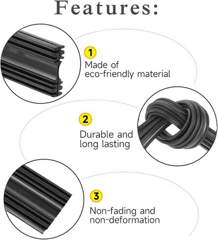 Silicone Windshield Wiper Blades Refills 26'' 4 pcs,Black 4pcs in Saudi Arabia