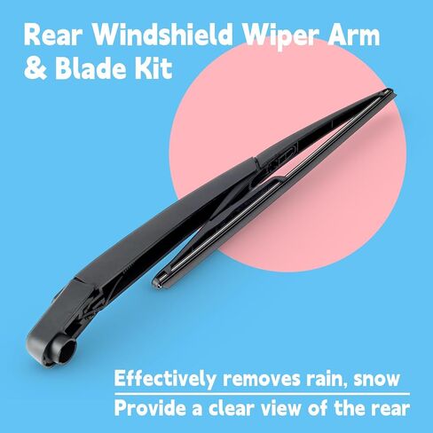 Rear Wiper Blade Arm Compatible with INFINITI QX60 3.5L V6 2022 2023 2024 2.0L L4 2025 2026 for Autograph for Luxe for Pure for Sensory Models, All-Weather Rear Windshield Wiper Set in Saudi Arabia