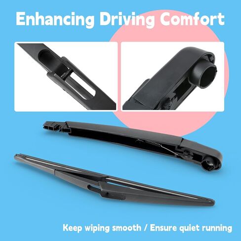 Rear Wiper Blade Arm Compatible with INFINITI QX60 3.5L V6 2022 2023 2024 2.0L L4 2025 2026 for Autograph for Luxe for Pure for Sensory Models, All-Weather Rear Windshield Wiper Set in Saudi Arabia