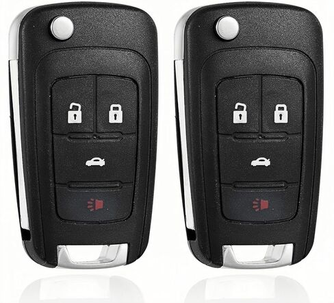Key Fob Remote Replacement Compatible with 2010-2019 Chevy Cruze Equinox Camaro Impala Malibu Sonic Buick Regal Verano Encore Allure GMC Terrain Keyless Entry Remote Control（OHT01060512） 2Pcs in Saudi Arabia
