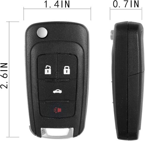 Key Fob Remote Replacement Compatible with 2010-2019 Chevy Cruze Equinox Camaro Impala Malibu Sonic Buick Regal Verano Encore Allure GMC Terrain Keyless Entry Remote Control（OHT01060512） 2Pcs in Saudi Arabia