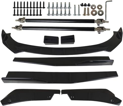 Glossy Black Front Bumper Lip Spoiler Body Kit Side Replacement for Dodge Charger 2006-2014 in Saudi Arabia