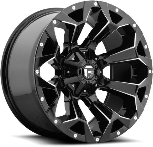 FUEL OFF-ROAD D576 ASSAULT 17X9, 5X4.5/5.0, 4.53, 12mm GLOSS BLACK MILLED - D57617902645 in Kuwait