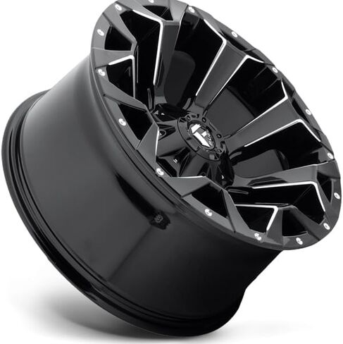 FUEL OFF-ROAD D576 ASSAULT 17X9, 5X4.5/5.0, 4.53, 12mm GLOSS BLACK MILLED - D57617902645 in Kuwait