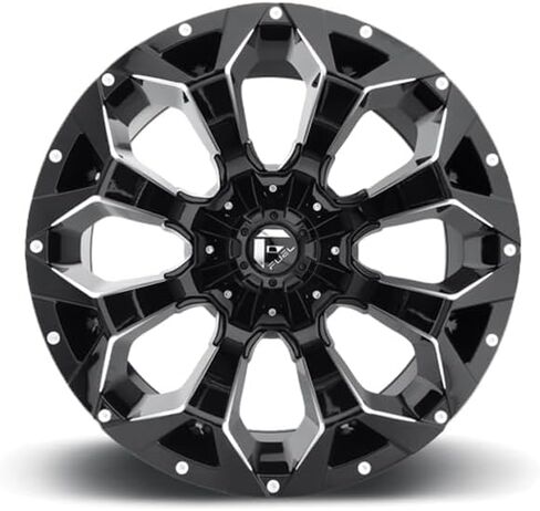 FUEL OFF-ROAD D576 ASSAULT 17X9, 5X4.5/5.0, 4.53, 12mm GLOSS BLACK MILLED - D57617902645 in Kuwait