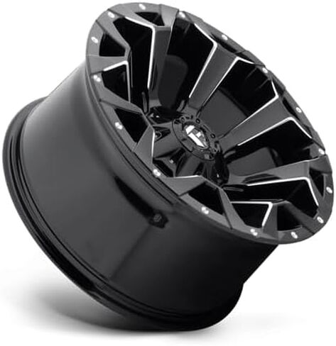 FUEL OFF-ROAD D576 ASSAULT 17X9, 5X4.5/5.0, 4.53, 12mm GLOSS BLACK MILLED - D57617902645 in Kuwait