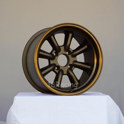 4 PCS ROTA RKR WHEELS 15X9 PCD:4X114.3 OFFSET: -15 HB:73 SPEED BRONZE in Saudi Arabia