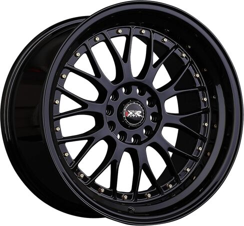XXR 521 Black/Gold Rivets Wheel with Painted (18 x 8.5 inches /5 x 100 mm, 35 mm Offset) in Saudi Arabia