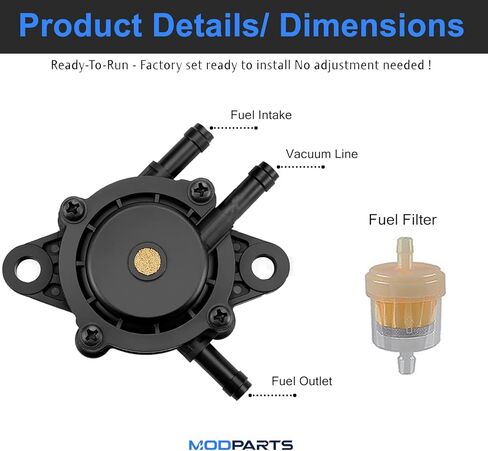 Fuel Pump for Craftsman T1600 LT1000 LTX1000 YT4000 5000GT GT5000 DGT6000 917.273010 Riding Lawn Mower Tractor in Saudi Arabia