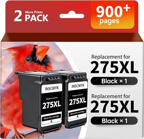 PG-275XL بديلة لخرطوشة الحبر السوداء Canon 275، حبر عالي الإنتاجية لطابعات Canon PIXMA TR4720 TR4700 TS3722 TS3720 TS3700 TS3500 TS3522، عبوتان باللون الأسود in Kuwait