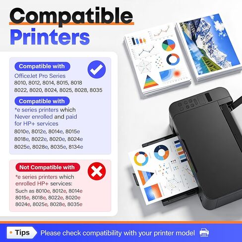 910XL Ink Cartridges Combo 4-Pack High Yield Replacement for HP 910XL 910 Ink Compatible with HP OfficeJet 8010 8020 Pro 8030 8015e 8025e 8028 8035 8018 8022e Printers Black Cyan Magenta Yellow in Saudi Arabia