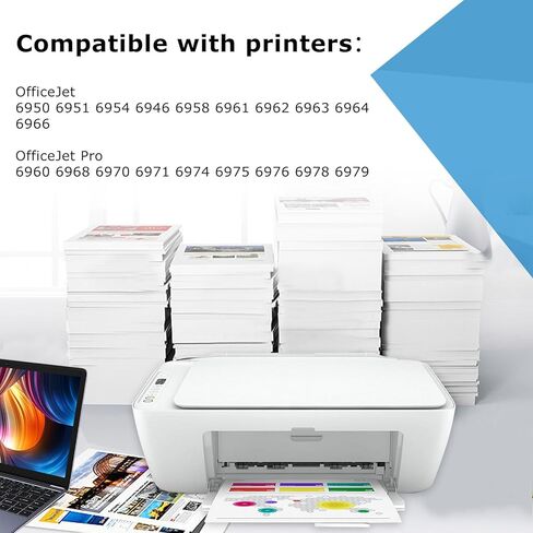 902XL Ink Cartridges Combo Pack for HP 902 XL Black Color Compatible for Printer 6978 6968 HP902 HP902XL OfficeJet 6958 6962 6970 6960 6975 6950 6954 6951 6956 6961 6963 6964 6966(Chip Version-C74) in Kuwait