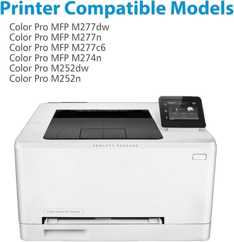 خراطيش حبر 201X 4 عبوات متوافقة مع طابعة 201X Color Laser Pro MFP M277dw M277n M252dw M252n M277c6 M277 CF400X CF401X CF402X CF403X 201A CF400A (أسود سماوي أرجواني أصفر) in Kuwait