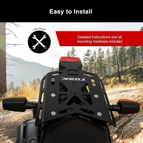 رف خلفي لحامل الأمتعة من Tusk، متوافق مع Yamaha XT250 2008-2025 in Kuwait