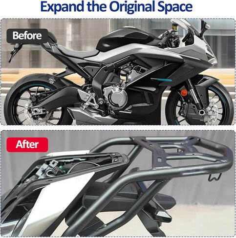 رف أمتعة الدراجة النارية التخزين الخلفي حزمة جولة جبل متوافق مع CFMOTO 675SR 675SS 675NK 675SR-R in Kuwait