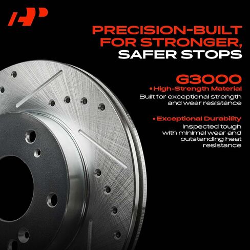 A-Premium 11.28 inch (286.5mm) Front Vented Disc Brake Rotors Compatible with Select Ford, Mazda and Mercury Models - Explorer 1995-2001, Ranger, B2300, B2500, B3000, B4000, Mountaineer, 2-PC Set in Saudi Arabia
