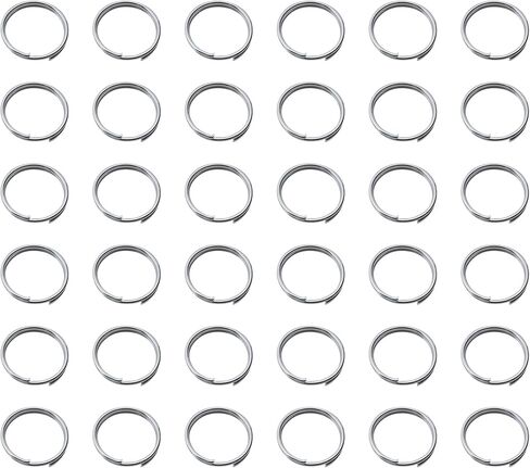 SOWAKA 200 Pcs Double Loops Split Rings Metal Small Jump Rings Connectors for DIY Jewelry Making Key Chain Necklace Bracelets Earing Ornament (16 mm, Silver) in Kuwait