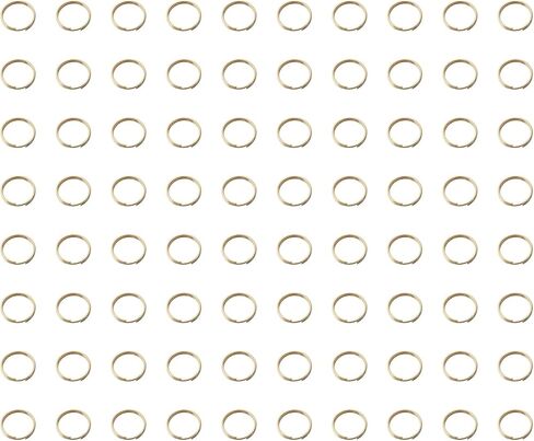 SOWAKA 200 Pcs Double Loops Split Rings Metal Small Jump Rings Connectors for DIY Jewelry Making Key Chain Necklace Bracelets Earing Ornament (16 mm, Silver) in Kuwait