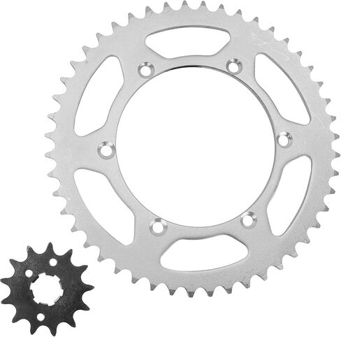 Caltric Front & Rear & Sprockets Kit Compatible with Kawasaki KX250 1990 1991 / KDX250 1991-1994 in Kuwait