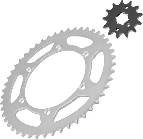 Caltric Front & Rear & Sprockets Kit Compatible with Kawasaki KX250 1990 1991 / KDX250 1991-1994 in Kuwait