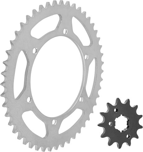 Caltric Front & Rear & Sprockets Kit Compatible with Kawasaki KX250 1990 1991 / KDX250 1991-1994 in Kuwait