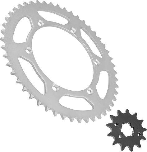 Caltric Front & Rear & Sprockets Kit Compatible with Kawasaki KX250 1990 1991 / KDX250 1991-1994 in Kuwait