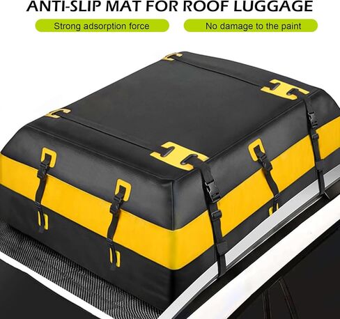 Car Roof Anti-slip Mat, Roof Rack Cargo Anti-scratch Protective Mat, Foldable and Cuttable Multi-functional Trunk Anti-skid Mat, Portable Accessories, for Most Cars Trucks (Black) in Saudi Arabia