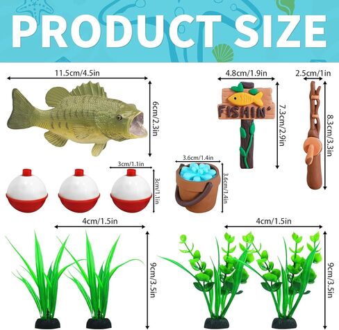 Fishing Birthday Party Decorations Fishing Cake Topper Fishing Themed Party Decorations in Saudi Arabia