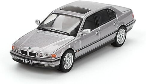 1:64 Diecast Model Car Compatible with BMW 750IL Aspen Silver Metallic Limited Edition by Mini GT MGT00792 in Kuwait