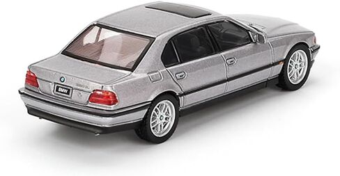 1:64 Diecast Model Car Compatible with BMW 750IL Aspen Silver Metallic Limited Edition by Mini GT MGT00792 in Kuwait