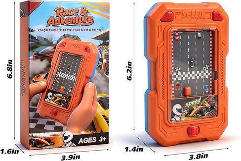 Racing Adventure Car Toy, Pocket-Sized Toddler Travel Toys, Mini Racing & Driving Games with Light and Sounds, Party Favors Birthday Gifts for 3 4 5 6 Year Old Boys Girls in Saudi Arabia